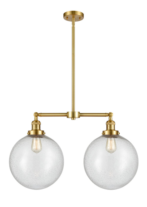 Innovations 209-SG-G204-12 Two Light Island Pendant, Satin Gold