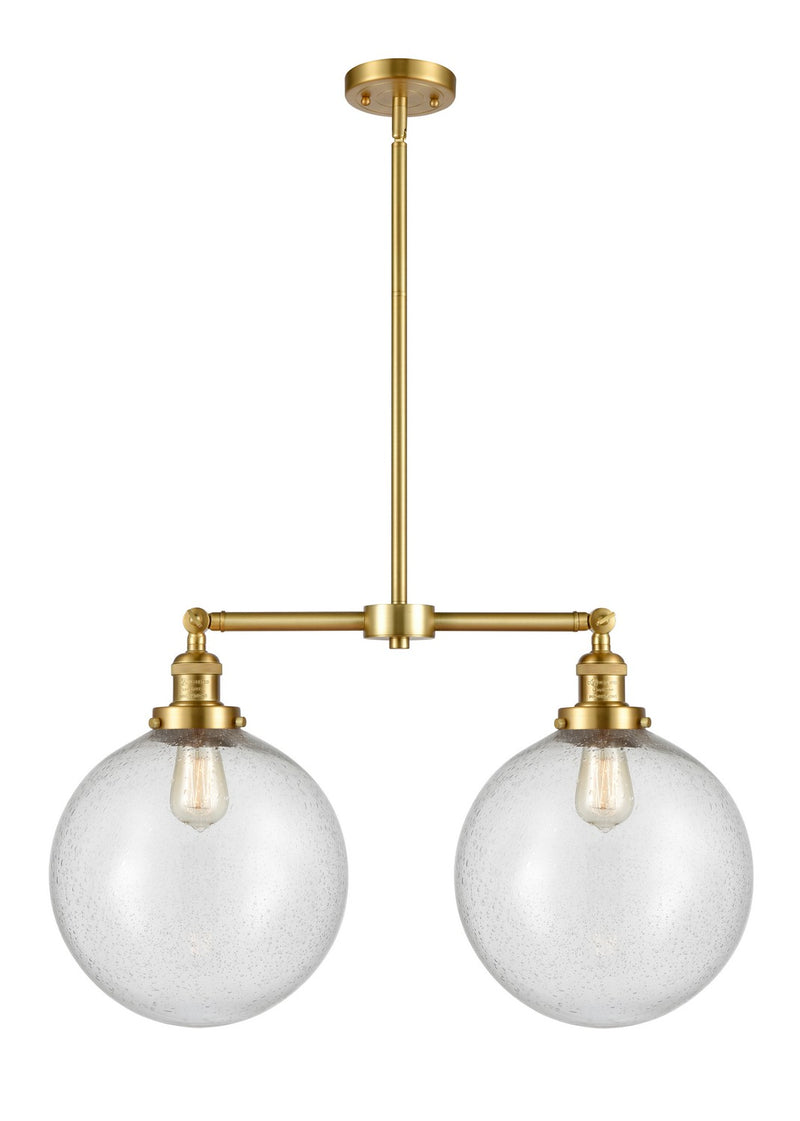 Innovations 209-SG-G204-12-LED LED Island Pendant, Satin Gold