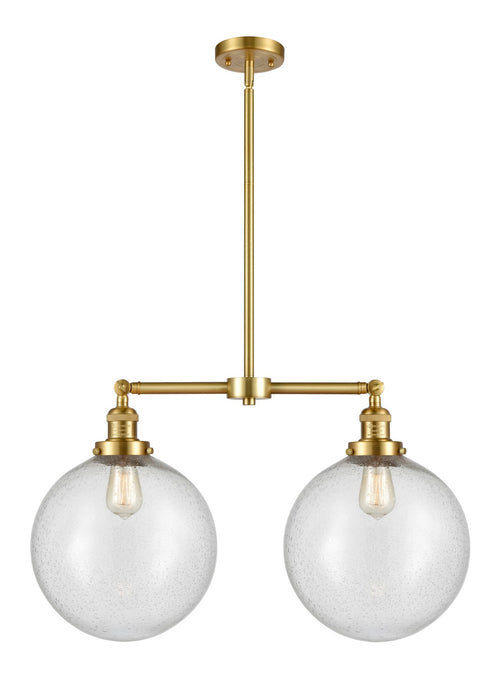 Innovations 209-SG-G204-12-LED LED Island Pendant, Satin Gold