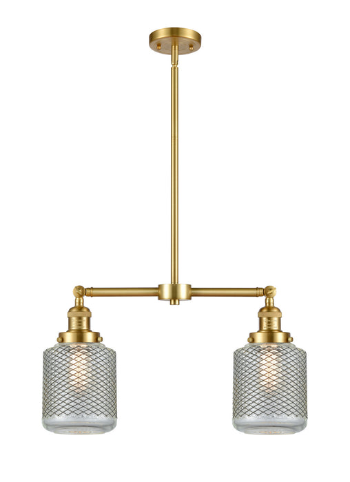 Innovations 209-SG-G262 Two Light Island Pendant, Satin Gold