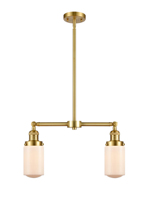 Innovations 209-SG-G311 Two Light Island Pendant, Satin Gold