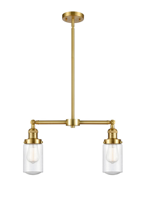 Innovations 209-SG-G314-LED LED Island Pendant, Satin Gold