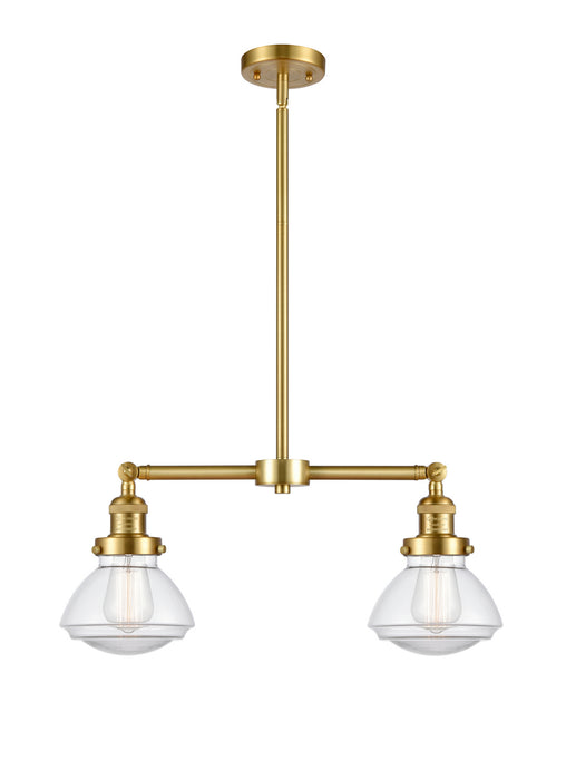 Innovations 209-SG-G322 Two Light Island Pendant, Satin Gold