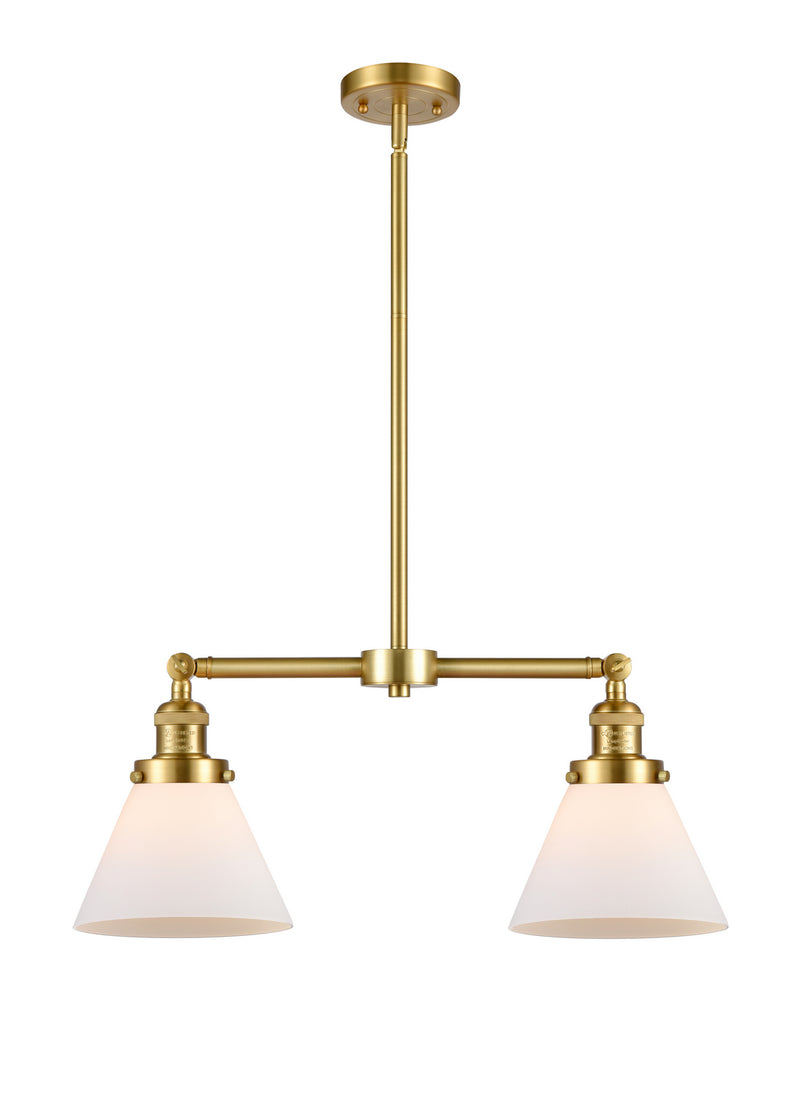 Innovations 209-SG-G41 Two Light Island Pendant, Satin Gold