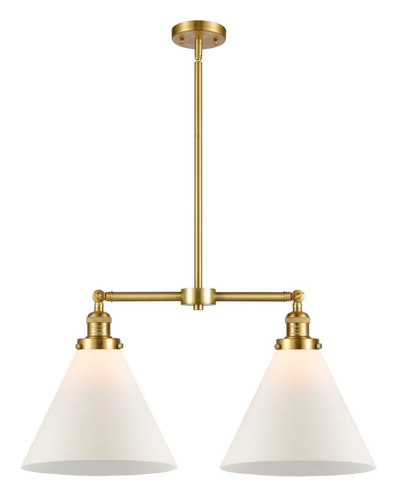 Innovations 209-SG-G41-L Two Light Island Pendant, Satin Gold