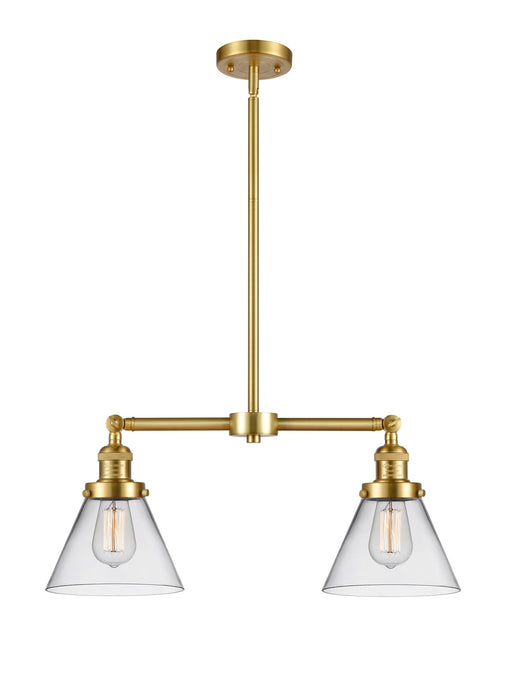 Innovations 209-SG-G42 Two Light Island Pendant, Satin Gold