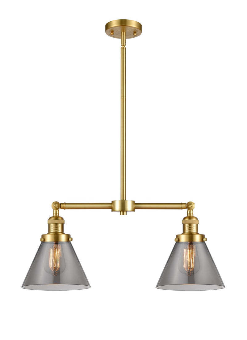 Innovations 209-SG-G43-LED LED Island Pendant, Satin Gold