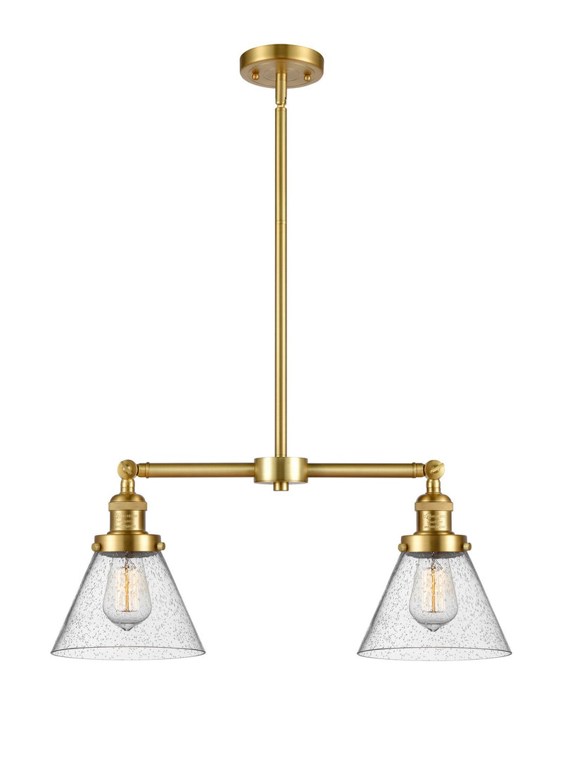 Innovations 209-SG-G44-LED LED Island Pendant, Satin Gold