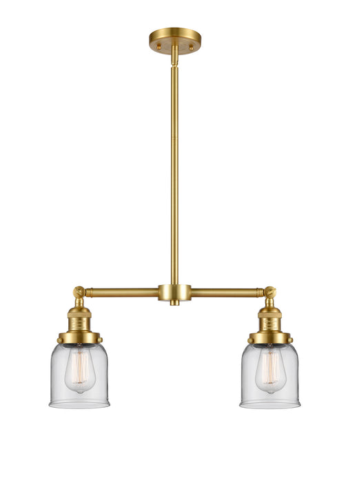 Innovations 209-SG-G52 Two Light Island Pendant, Satin Gold