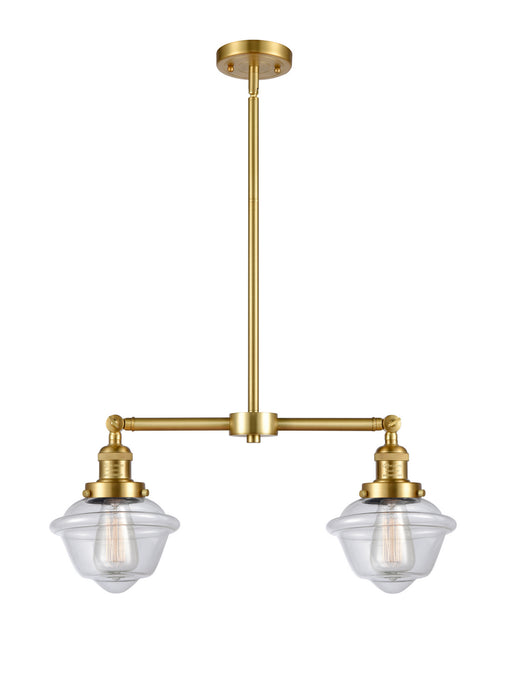 Innovations 209-SG-G532 Two Light Island Pendant, Satin Gold