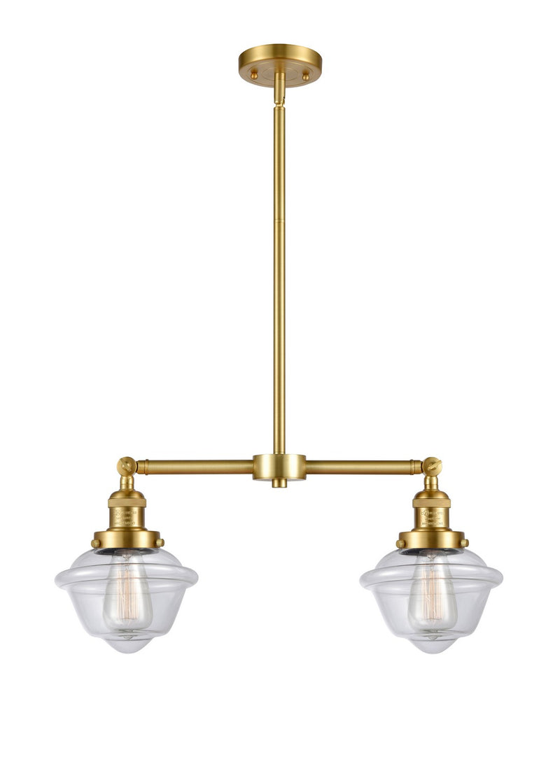 Innovations 209-SG-G532-LED LED Island Pendant, Satin Gold
