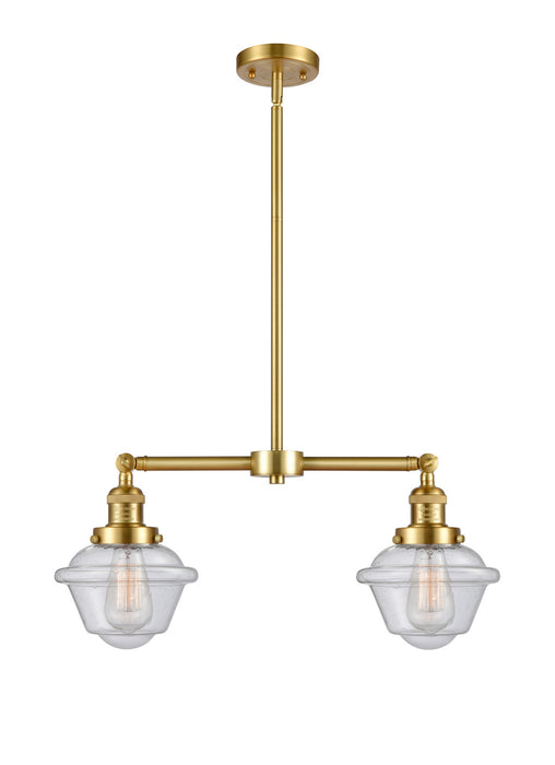 Innovations 209-SG-G534 Two Light Island Pendant, Satin Gold