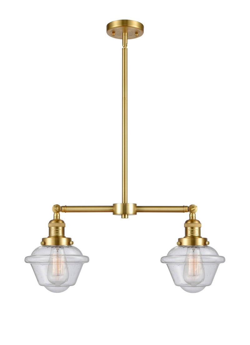 Innovations 209-SG-G534-LED LED Island Pendant, Satin Gold