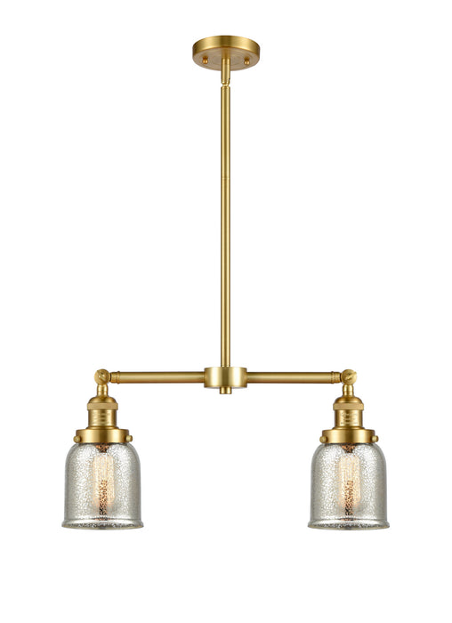 Innovations 209-SG-G58 Two Light Island Pendant, Satin Gold