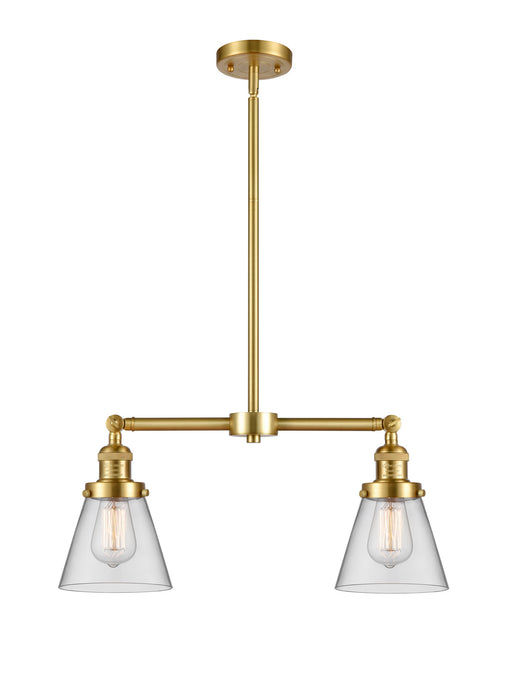 Innovations 209-SG-G62 Two Light Island Pendant, Satin Gold
