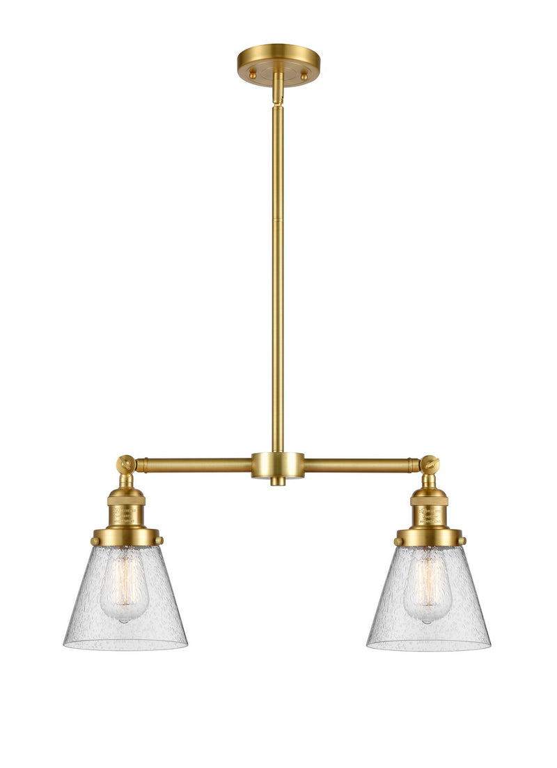 Innovations 209-SG-G64-LED LED Island Pendant, Satin Gold