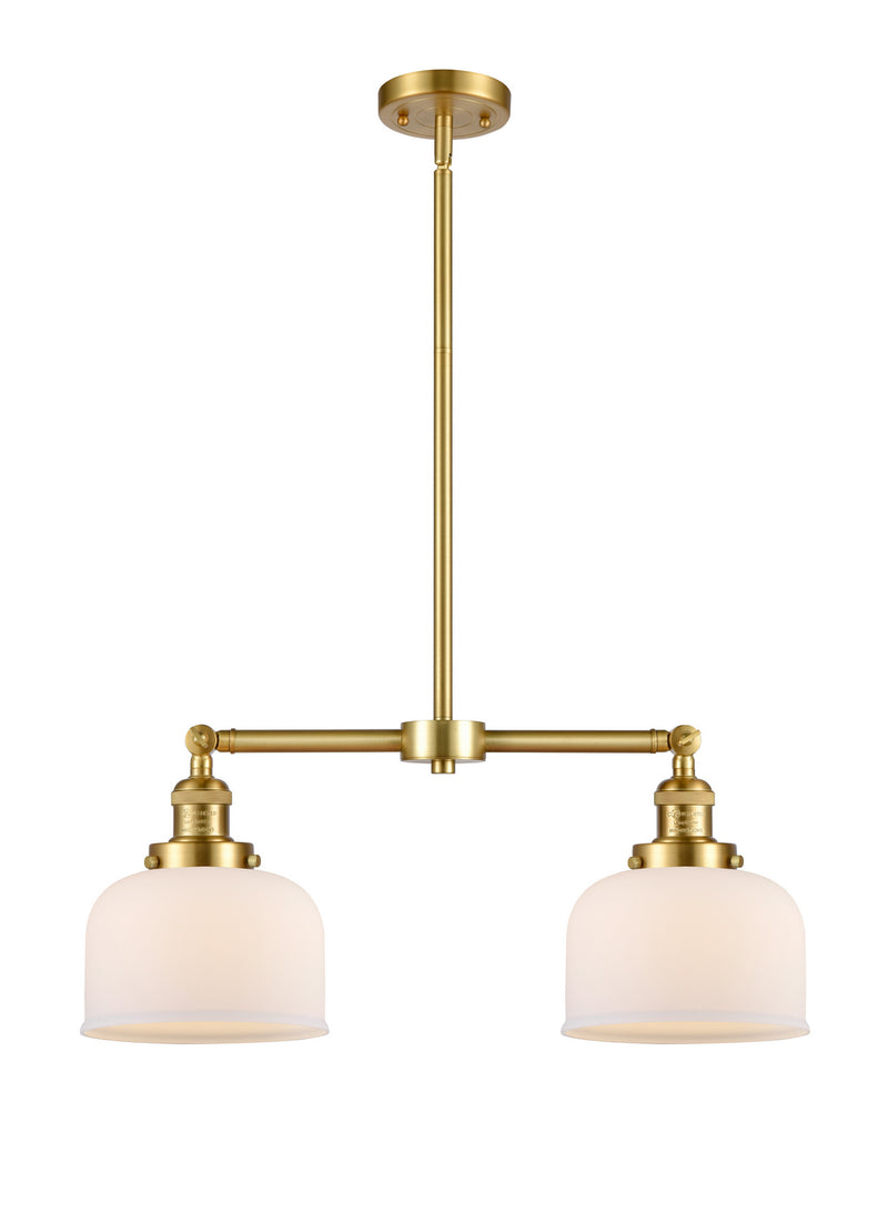 Innovations 209-SG-G71 Two Light Island Pendant, Satin Gold