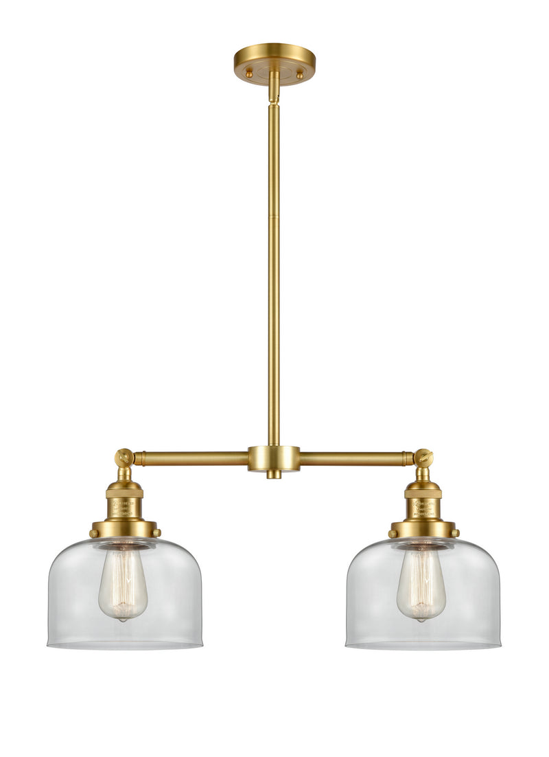 Innovations 209-SG-G72 Two Light Island Pendant, Satin Gold
