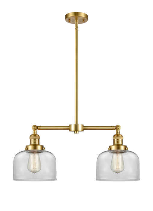 Innovations 209-SG-G72 Two Light Island Pendant, Satin Gold