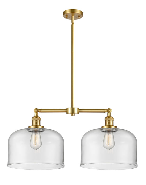 Innovations 209-SG-G72-L Two Light Island Pendant, Satin Gold