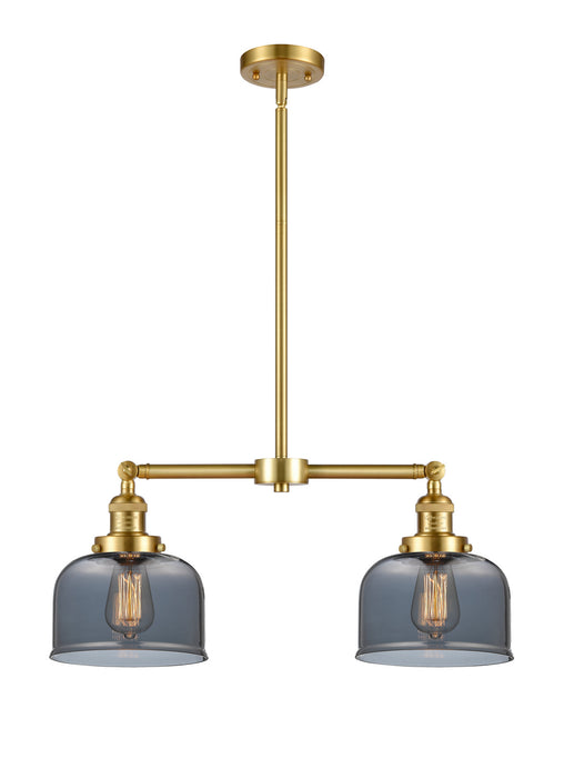 Innovations 209-SG-G73 Two Light Island Pendant, Satin Gold