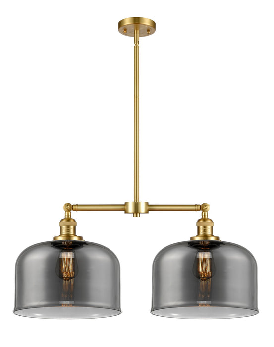 Innovations 209-SG-G73-L Two Light Island Pendant, Satin Gold