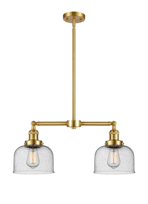 Innovations 209-SG-G74 Two Light Island Pendant, Satin Gold