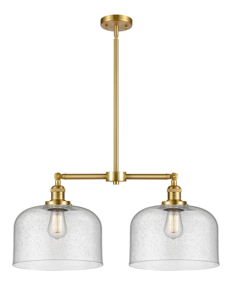 Innovations 209-SG-G74-L-LED LED Island Pendant, Satin Gold