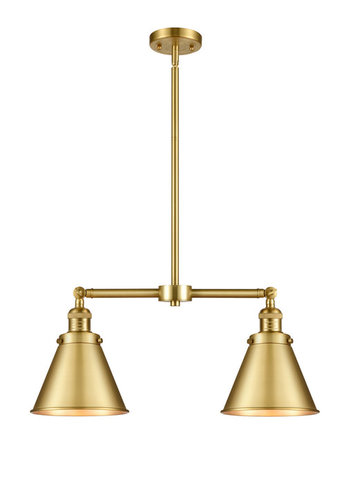 Innovations 209-SG-M13-SG Two Light Island Pendant, Satin Gold