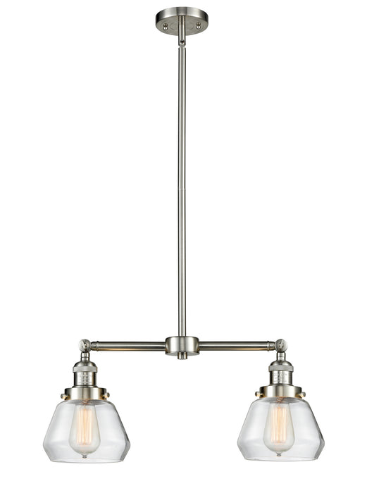 Innovations 209-SN-G172 Two Light Island Pendant, Brushed Satin Nickel