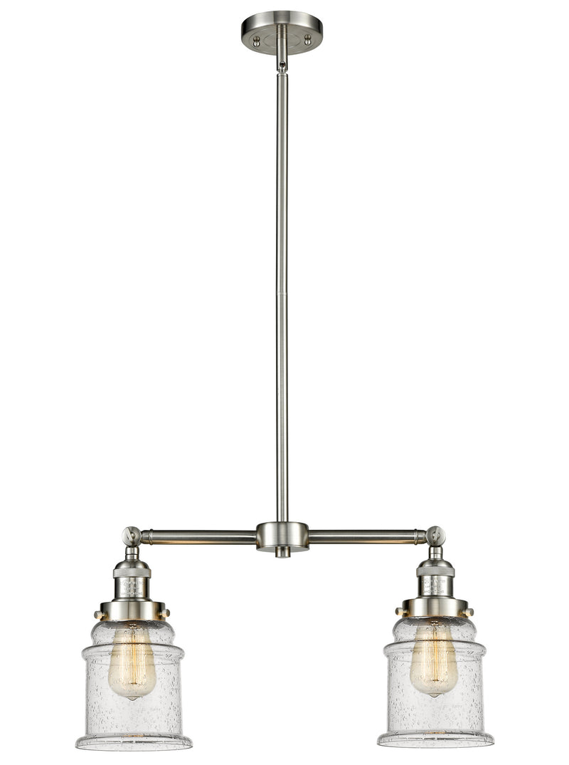 Innovations 209-SN-G184-LED LED Island Pendant, Brushed Satin Nickel