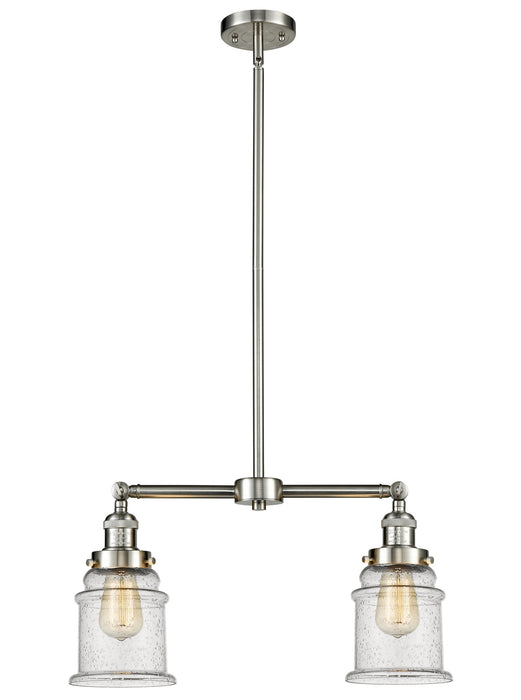 Innovations 209-SN-G184-LED LED Island Pendant, Brushed Satin Nickel