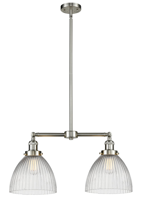 Innovations 209-SN-G222-LED LED Island Pendant, Brushed Satin Nickel