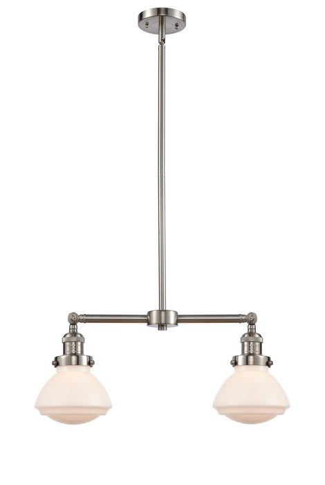 Innovations 209-SN-G321-LED LED Island Pendant, Brushed Satin Nickel