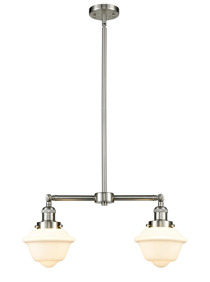 Innovations 209-SN-G531 Two Light Island Pendant, Brushed Satin Nickel