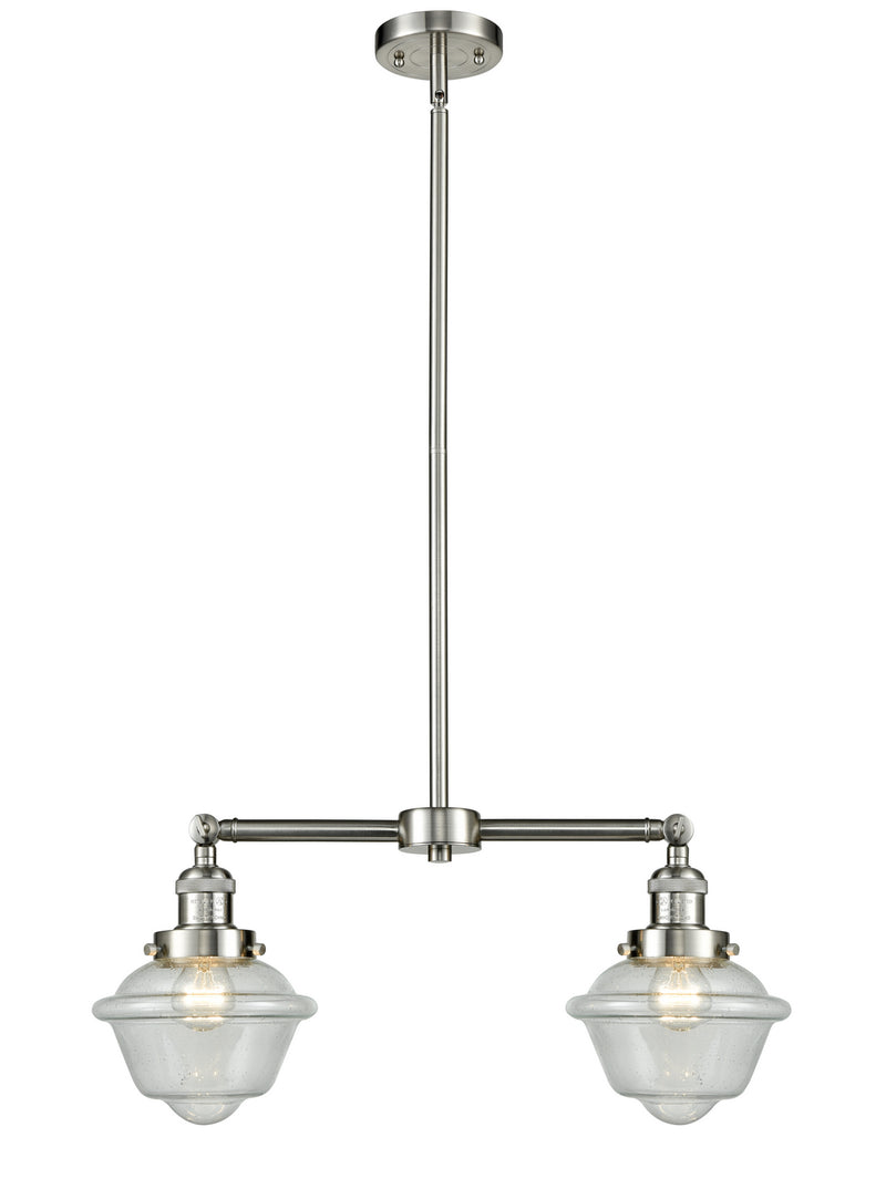 Innovations 209-SN-G534-LED LED Island Pendant, Brushed Satin Nickel