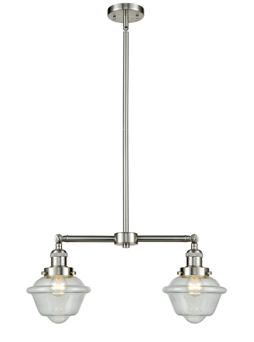 Innovations 209-SN-G534-LED LED Island Pendant, Brushed Satin Nickel
