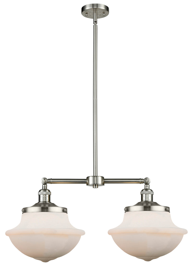 Innovations 209-SN-G541 Two Light Island Pendant, Brushed Satin Nickel
