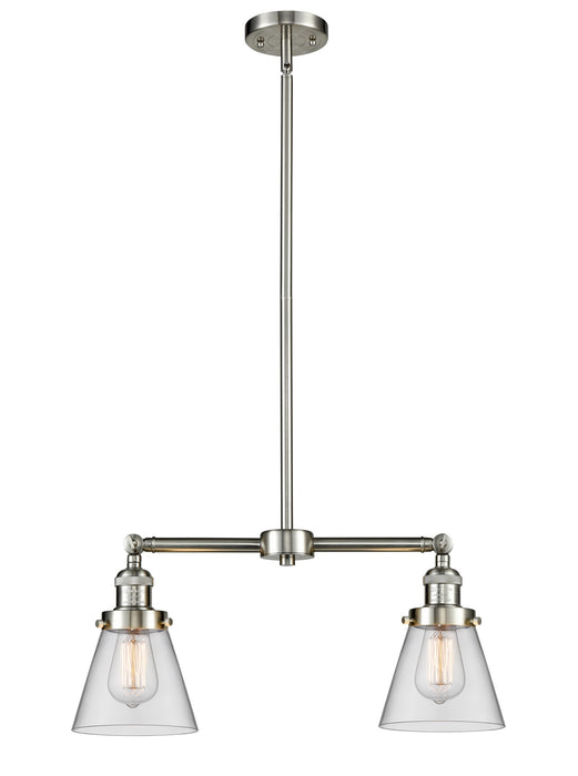Innovations 209-SN-G62 Two Light Island Pendant, Brushed Satin Nickel