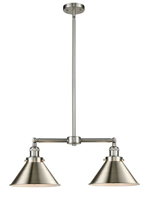 Innovations 209-SN-M10-SN Two Light Island Pendant, Brushed Satin Nickel