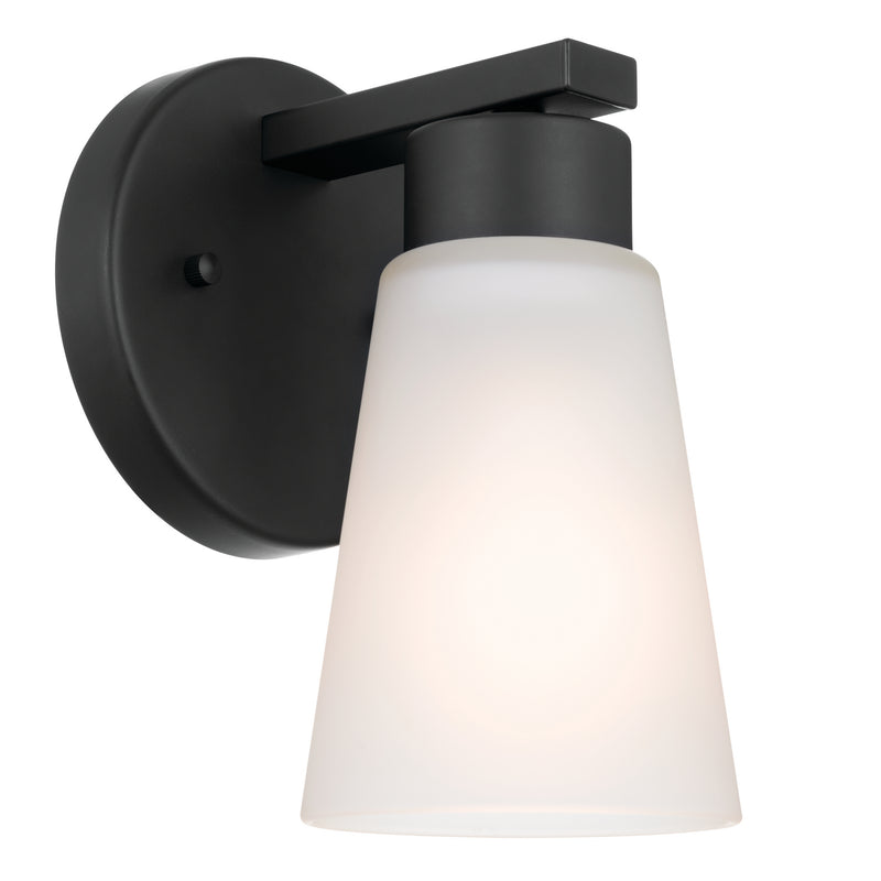 Kichler 52437BK One Light Wall Sconce, Black