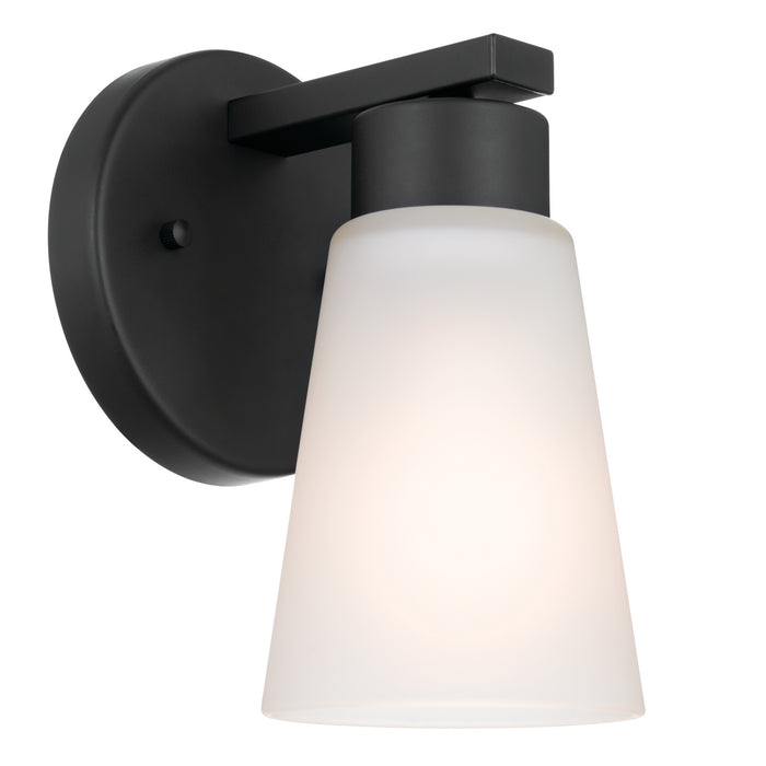 Kichler 52437BK One Light Wall Sconce, Black
