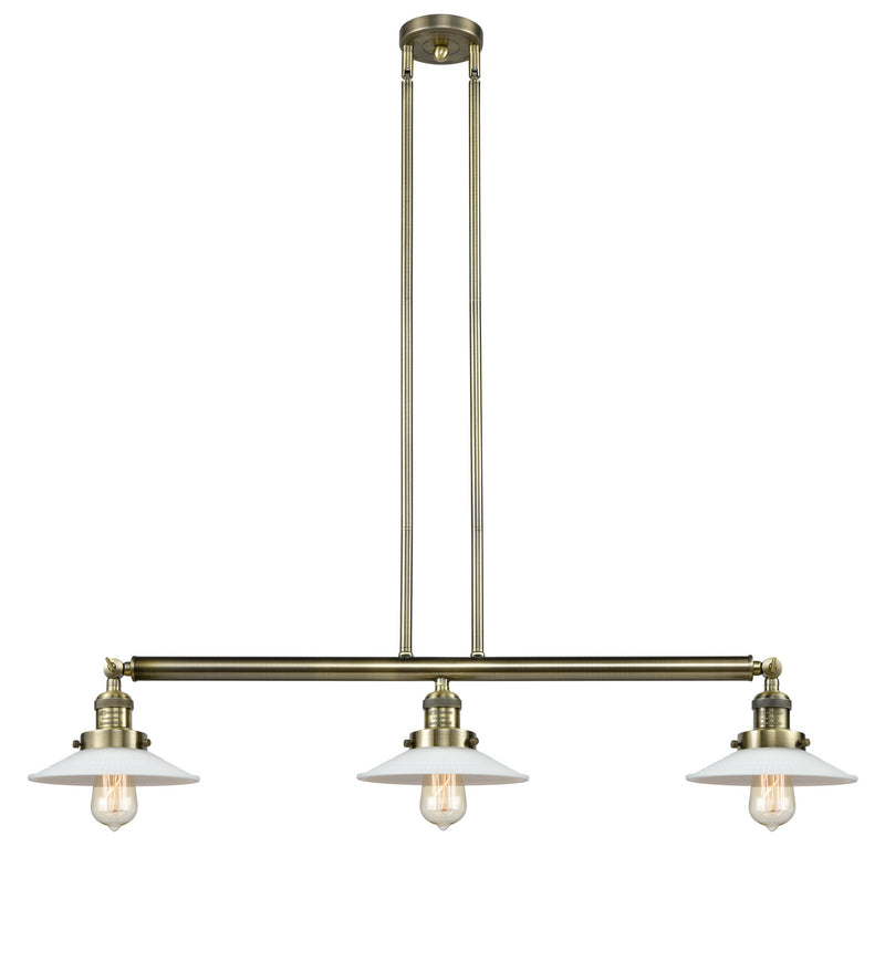 Innovations 213-AB-G1 Three Light Island Pendant, Antique Brass