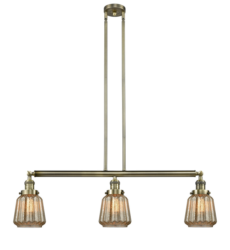 Innovations 213-AB-G146-LED LED Island Pendant, Antique Brass
