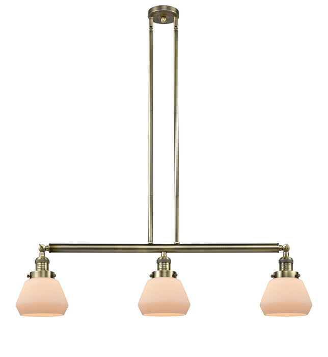 Innovations 213-AB-G171 Three Light Island Pendant, Antique Brass