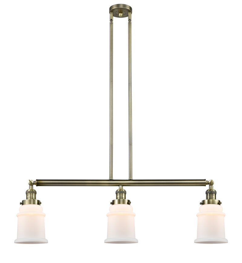 Innovations 213-AB-G181 Three Light Island Pendant, Antique Brass