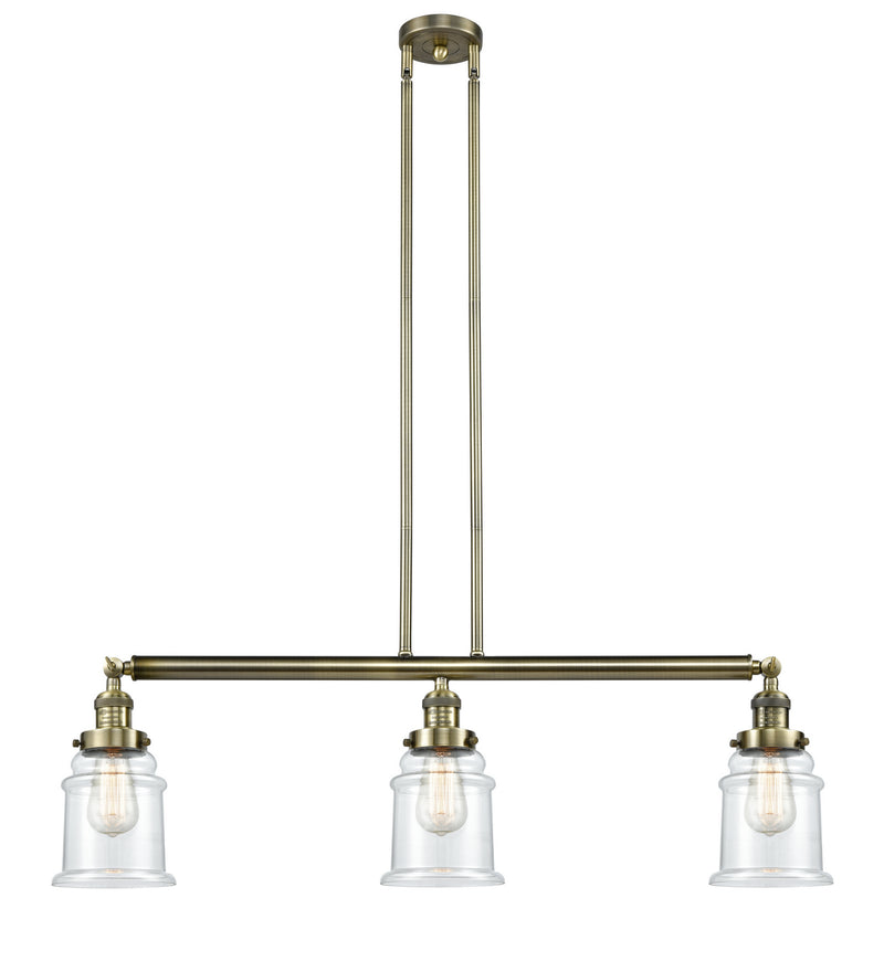 Innovations 213-AB-G182-LED LED Island Pendant, Antique Brass