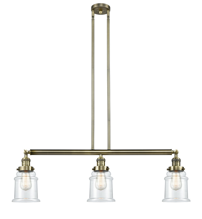 Innovations 213-AB-G182-LED LED Island Pendant, Antique Brass