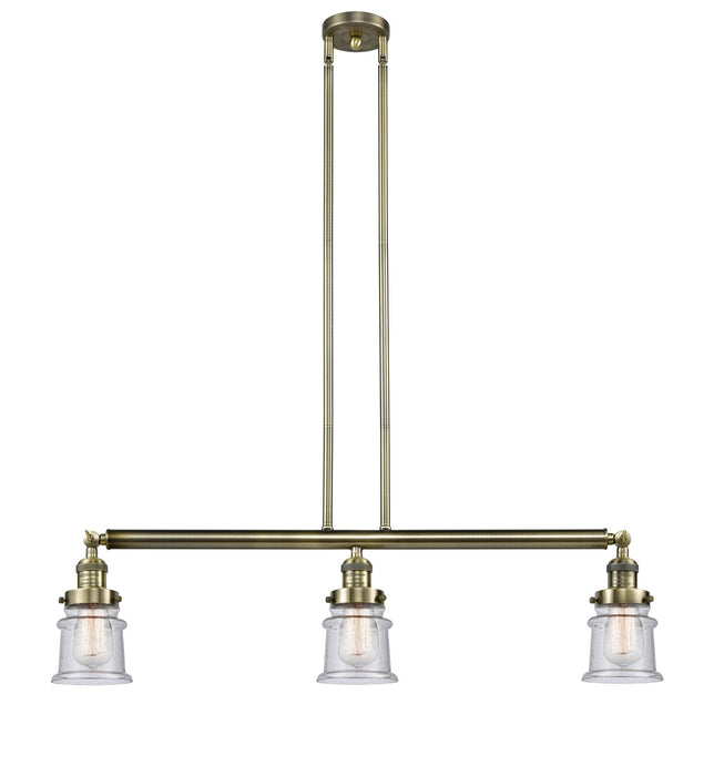 Innovations 213-AB-G184S-LED LED Island Pendant, Antique Brass