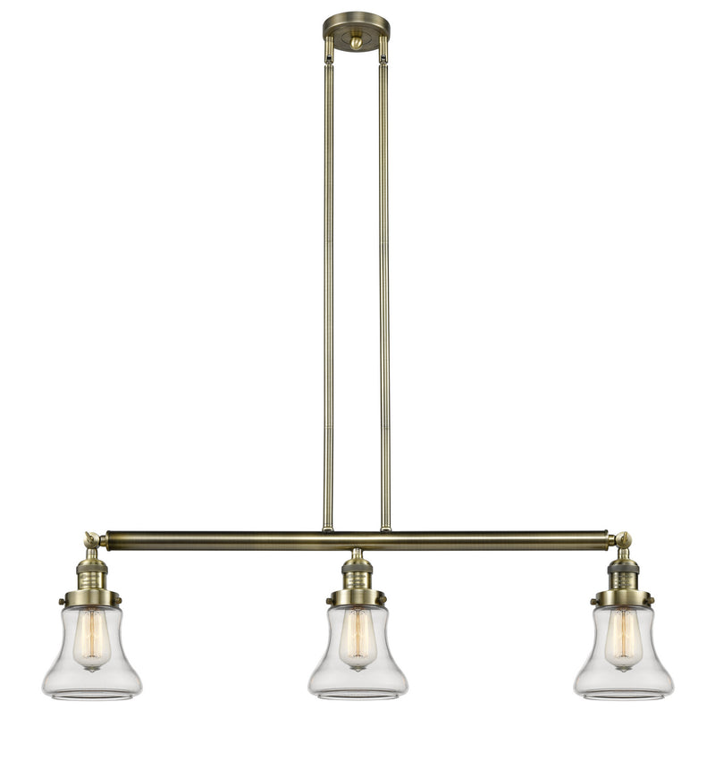 Innovations 213-AB-G192-LED LED Island Pendant, Antique Brass